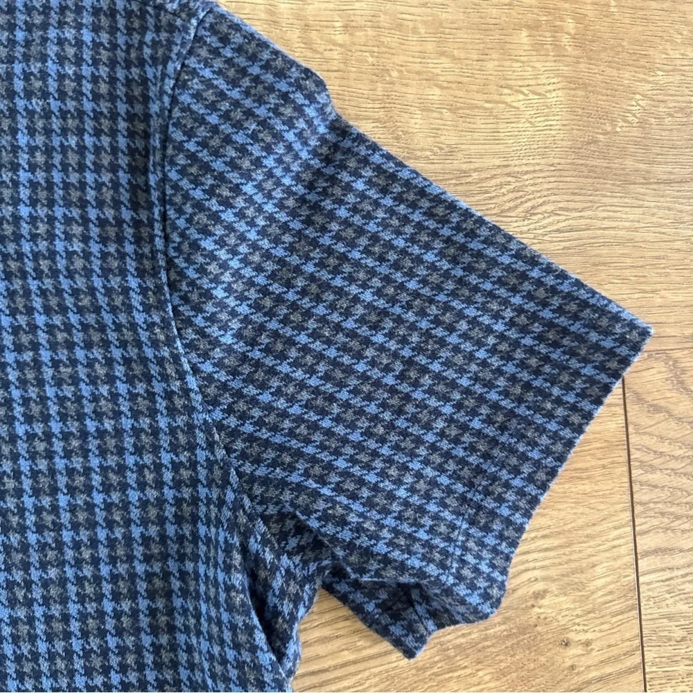 Banana Republic Navy Check Polo Shirt